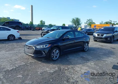 2017 Hyundai Elantra Limited z USA, uszkodzony, nr VIN KMHD84LF3HU316901